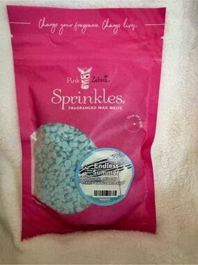 Pink Zebra Sprinkles Wax Melts - Aqua Beads